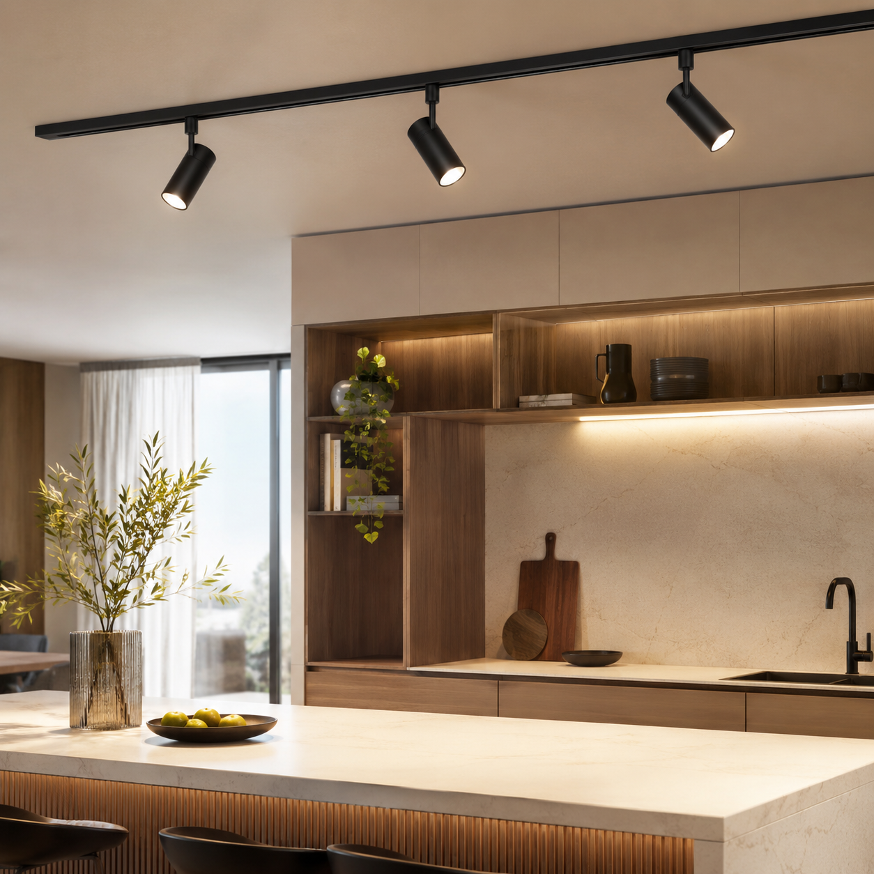Kit illuminazione binario LED 230V con installazione professionale