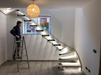 Dettaglio di illuminazione realizzata da Andrea L’Elettricista