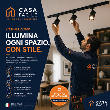 Binario LED Design 230V Casa Facile