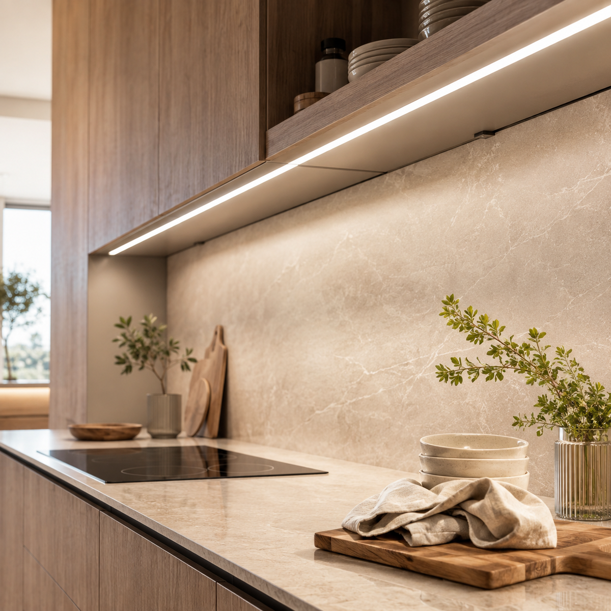 Illuminazione sottopensile cucina LED con installazione professionale
